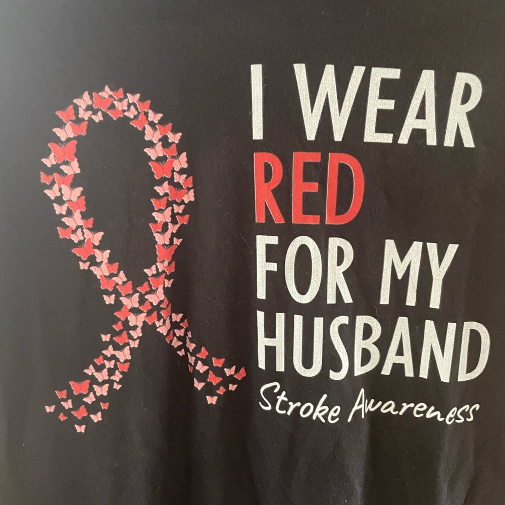 Stroke Awareness Support Shirt 🎗️❤️🖤 - Picture 6 of 11